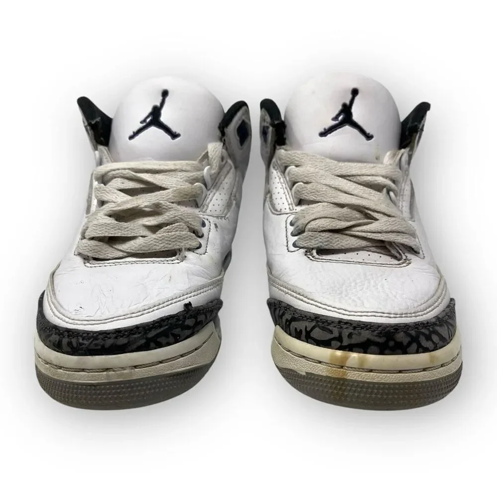 Nike Air Jordan 3 DM0967-105 White Purple Basketball Sneakers Youth Size 4.5